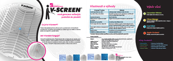 V-Screen Vonná sítka do pisoárů